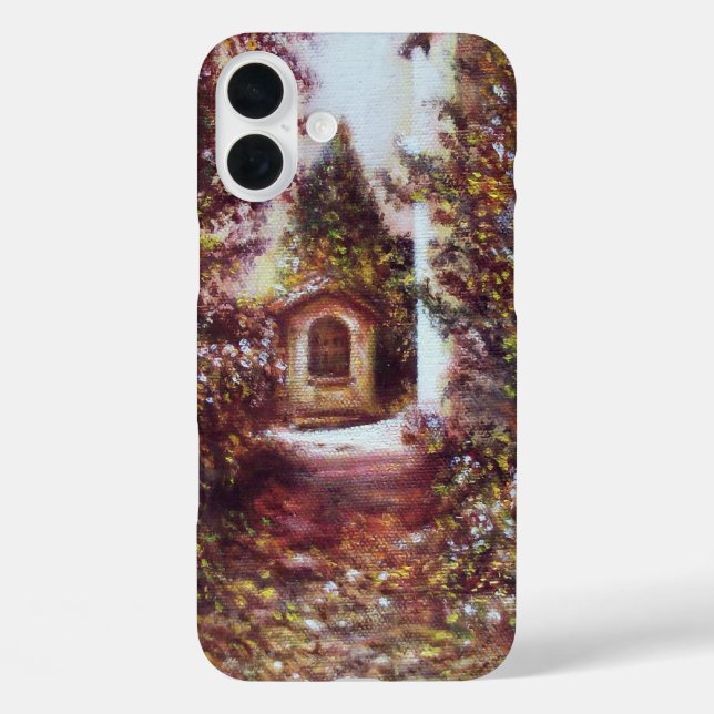 Funda iPhone 16 Plus AUTO SILENCIOSO EN FLORENCIA Paisaje Toscano (Reverso )