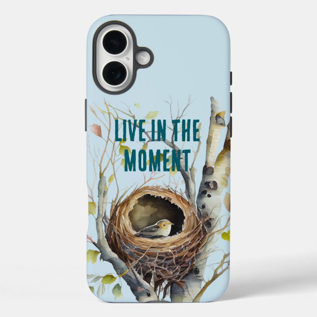 Funda iPhone 16 Plus Ave en nido (Reverso )