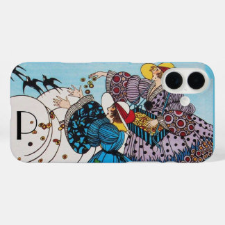 FUNDA iPhone 16 PLUS AVES DE PRIMAVERA / MONOGRAMA DE DISEÑADOR DE COST