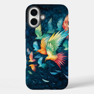 Funda iPhone 16 Plus Aves vibrantes