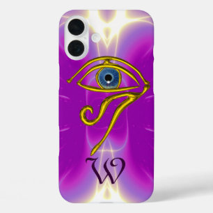 Funda iPhone 16 Plus AZUL TALISMAN MONOGRAM Rosa Fuchsia Purple