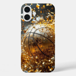 Funda iPhone 16 Plus Baloncesto Hoops de Oro