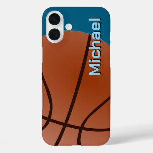 Funda iPhone 16 Plus Baloncesto Su Nombre Información Personal