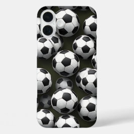 Funda iPhone 16 Plus Balones de fútbol