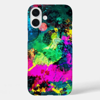 Funda iPhone 16 Plus bandeja de pintura colorida