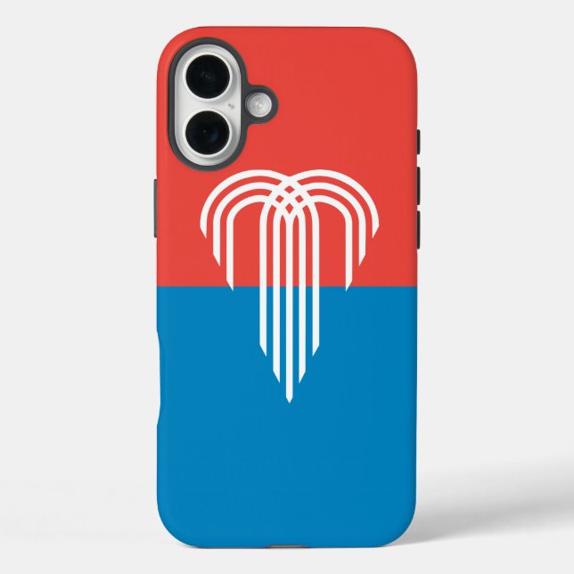 Funda iPhone 16 Plus Bandera de Apple iPhone 16 Plus Funda-Mate Kansas  (Reverso )