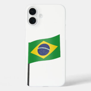 Funda iPhone 16 Plus Bandera de Brasil