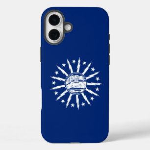 Funda iPhone 16 Plus Bandera de Búfalo, Nueva York