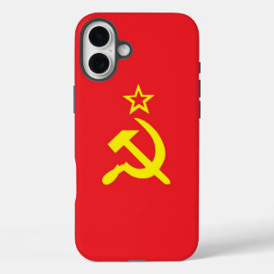 Funda iPhone 16 Plus bandera de la URSS