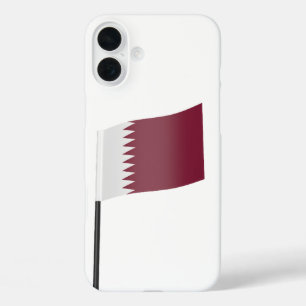 Funda iPhone 16 Plus Bandera de Qatar