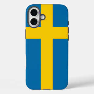 Funda iPhone 16 Plus Bandera de Suecia