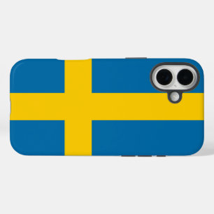 Funda iPhone 16 Plus Bandera de Suecia