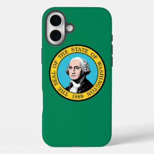 Funda iPhone 16 Plus Bandera de Washington