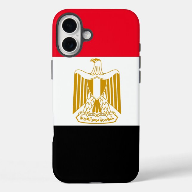 Funda iPhone 16 Plus Bandera egipcia (Reverso )