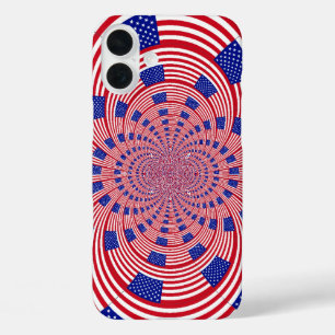 Funda iPhone 16 Plus Bandera Hermosa y Asombrosa de los Estados Unidos