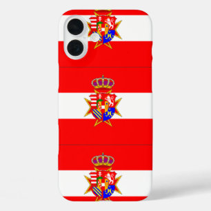 Funda iPhone 16 Plus Banner blanco rojo Gran Ducado de la Toscana