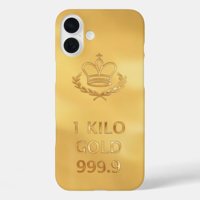 Funda iPhone 16 Plus Bar Gold Bullion (Reverso )