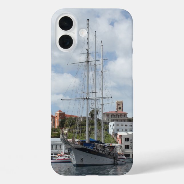 Funda iPhone 16 Plus Barco de vela en Granada (Reverso )