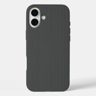 Funda iPhone 16 Plus Base de fibra de carbono negro