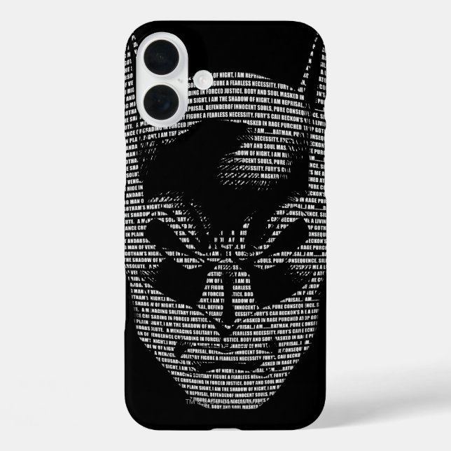 Funda iPhone 16 Plus Batman Head Mantra (Reverso )