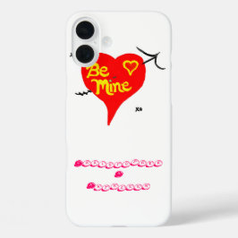 Funda iPhone 16 Plus Be Mine Heart Candy Names