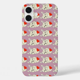 Funda iPhone 16 Plus Be my Valentine, dog