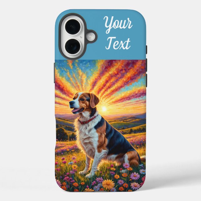Funda iPhone 16 Plus Beagle (Reverso )