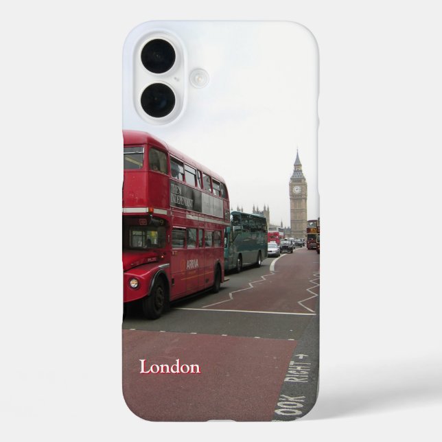 Funda iPhone 16 Plus Big Ben London con nombre (Reverso )