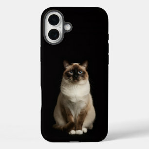Funda iPhone 16 Plus Black 4 Luxe iPhone 16 Plus, Gato Birmano