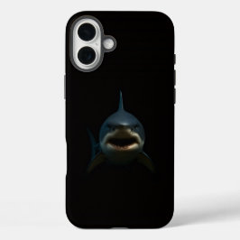 Funda iPhone 16 Plus Black 4 Luxe iPhone 16 Plus, Great White Shark