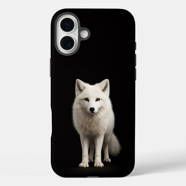 Funda iPhone 16 Plus Black 4 Luxe iPhone 16 Plus, Ivory Arctic Fox (Reverso )