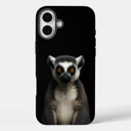 Funda iPhone 16 Plus Black 4 Luxe iPhone 16 Plus, Lémur Gentil