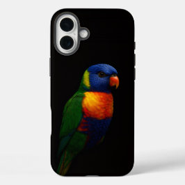 Funda iPhone 16 Plus Black 4 Luxe iPhone 16 Plus, Lorikeet Parrot