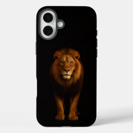 Funda iPhone 16 Plus Black 4 Luxe iPhone 16 Plus, Majestic Lion