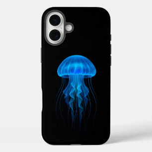 Funda iPhone 16 Plus Black 4 Luxe iPhone 16 Plus Mate, Medusa Azul