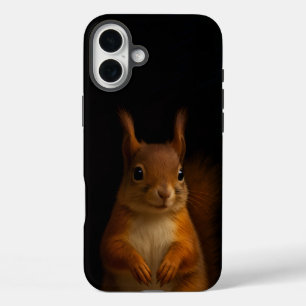 Funda iPhone 16 Plus Black 4 Luxe iPhone 16 Plus Mate, Red Squirrel
