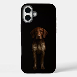 Funda iPhone 16 Plus Black 4 Luxe iPhone 16 Plus, Perro Pointer Alemán