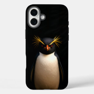 Funda iPhone 16 Plus Black 4 Luxe iPhone 16 Plus, Rockhopper Penguin