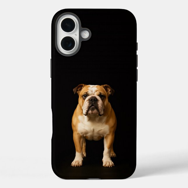 Funda iPhone 16 Plus Black 4 Luxe iPhone 16 Plus, Stamina Bulldog (Reverso )