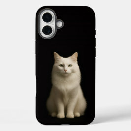 Funda iPhone 16 Plus Black 4 Luxe iPhone 16 Plus, Turkish Angora Cat
