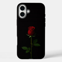 Funda iPhone 16 Plus Black 4 Luxe iPhone 16 Plus, Velvet Red Rose