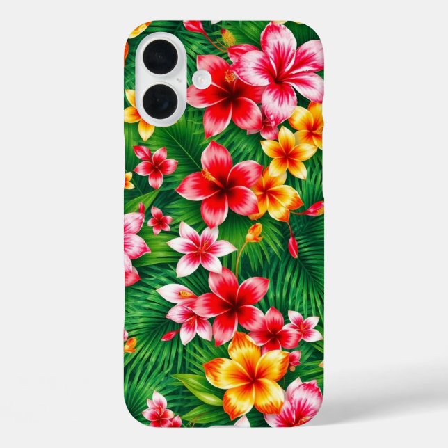 Funda iPhone 16 Plus Bloom tropical (Reverso )