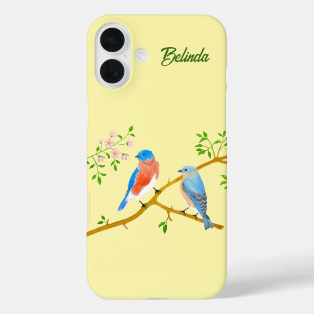Funda iPhone 16 Plus Bluebirds (Reverso )