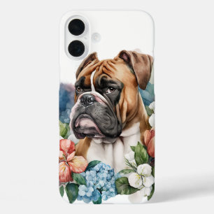 FUNDA iPhone 16 PLUS BOLSA DE LA CAJA DE CORTE PERRO EN FLUJOS SALVAJES