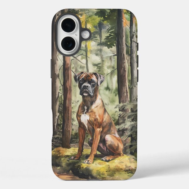Funda iPhone 16 Plus Brindle Boxer - Estuche para teléfono duro (Reverso )