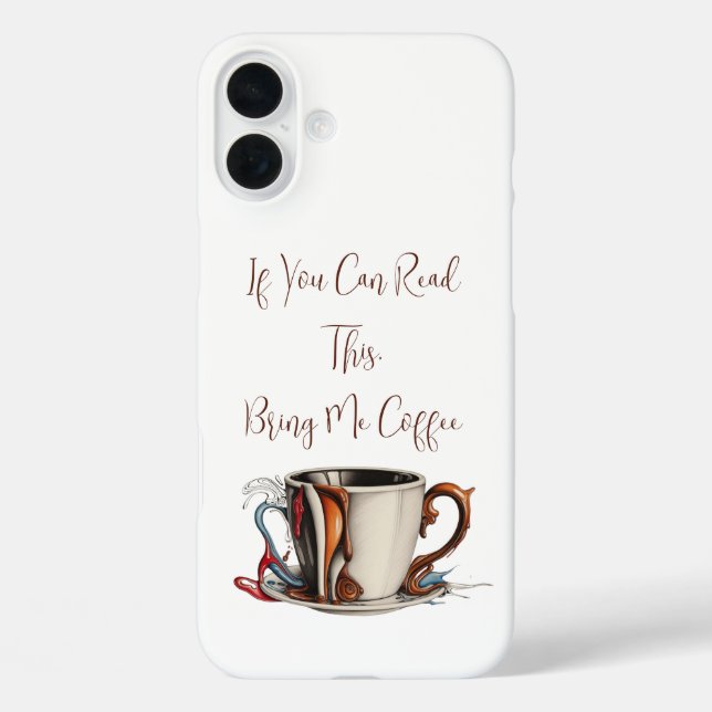 Funda iPhone 16 Plus Bring me coffee cover (Reverso )