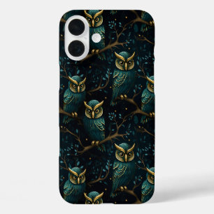 Funda iPhone 16 Plus Búho místico - Estética forestal encantada