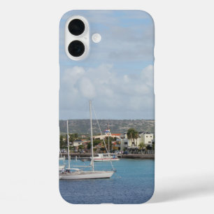 Funda iPhone 16 Plus Buques de vela Bonaire Kralendijk Harbour