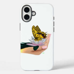 Funda iPhone 16 Plus Butterfly on Lotus Bloom