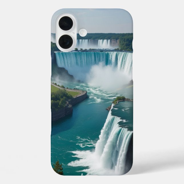 Funda iPhone 16 Plus "Caídas épicas, estilo cotidiano - Escenario (Reverso )